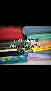 3in1 Bedsheet Queensize 60*75