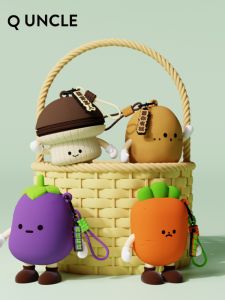 Cute Vegetable Shaped Silicone Mini Wallet for Kids