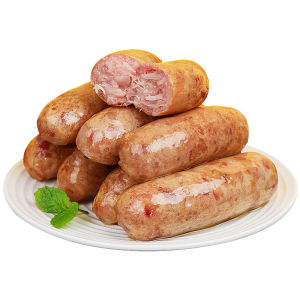 Crispy Skin Barbecue Sausage Air Fryer Hot Dog Authentic Meat Sausage Barbecue Black Pepper Roast Meat Sausage Royal Little Tiger