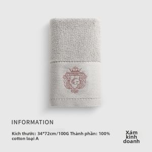 Grace | Khăn Mặt Thấm Hút Không Rơi Bông Cotton