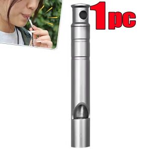 Emergency Safety Whistle Titanium Alloy Storm Whistle Outdoor Survival Hiking Camping Marine Boating Rescue Signaling Equipment