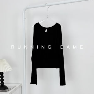 Áo Tập Yoga Dài Tay Rộng Rãi Thoải Mái Cho Nữ Mùa Thu Quần Áo Thể Thao Pilates Cổ Chữ V Không Tay Quần Áo Thể Thao