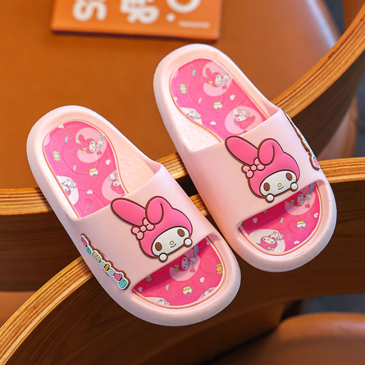 Sanrio Girls' Slipper Summer Non-Slip Bathroom Soft Bottom Children's ...