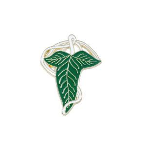 Bandai | Elven Leaf Brooch Enamel Pin - Decorative Lapel Accessory for Backpacks Ideal Gift for Friends Inspired by Leaves of Lórien