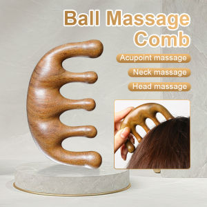 Sandalwood Massage Comb Head Meridian Massage Comb Scalp Men Women Scraping Dredging Massage Comb Wood Comb 按摩梳子