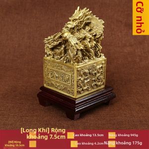 DINGFENGGE | Trang Trí Dấu Ấn Chín Rồng Bằng Đồng Thau Cho Văn Phòng Phòng Khách
