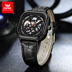 OPK Watch Men Waterproof 2026 Original Branded Quality Product Fashion Business Luminous Leather Watch Band Automatic Mechanical Watch
