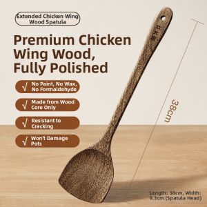 COOKER KING | Anti-bacterial & Mold-resistant Wooden Spatula
