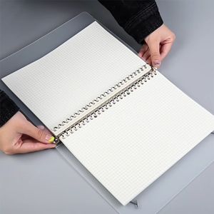 A4/B5/A5 Loose Leaf Binder Document File/Clips/Notebook 60pcs Refill Paper