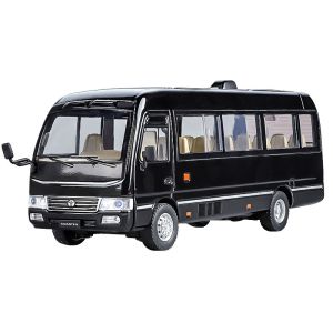 1:24 Scale Toyota Coaster Alloy Car Model Diecast Car Toys for Boys Birthday Gift Kids Toys Car Collection