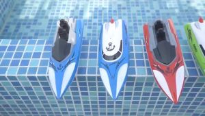 Remote Controlled Waterproof Boat with Backlight and Rechargeable Battery-powered (Assorted Color)