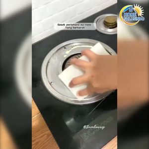 Paket Pembersih Kerak Minyak Dapur Kompor - EZClean Kitchen Cleaner & Pad Putih Anti Gores - Dapat Digunakan untuk Semua Peralatan Dapur - Lolos Uji Klinis Laboratorium USA (Ready Stock)