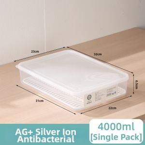 MRUN | Refrigerator Dedicated Storage Box Refrigerator & Freezer Sealed With Lid