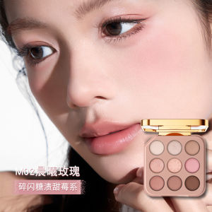 Mackandy Playful Smooth Eyeshadow Palette Portable Blue Black Pearl Beginner Daily Palette for Women Beauty Decoration 7 Colors