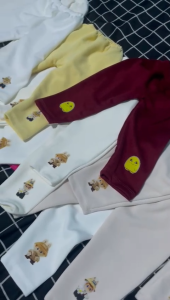 Paket 3Pcs Celana Panjang Legging Anak Bayi Perempuan Motif Karakter Carton 0-24 Bulan Bawahan Stret