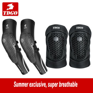 New High Elastic Breathable Motorcycle Elbow Guards Knee pads for Enduro Motocross Adjustable UV Sunscreen Protective Gear