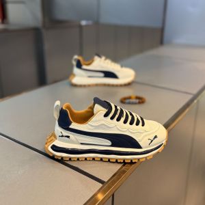 Trendy Mens Shoes Breathable Mesh Running Casual Thick Bottom Dad Sneakers Comfortable All-Season Low Top Flat Laced Sneakers