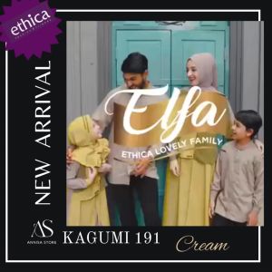 PROMO BAJU PESTA GAMIS WANITA ETHICA KAGUMI 191 CREAM / BAJU DRESS GAMIS ETHICA PROMO RAMADHAN BIG SALE
