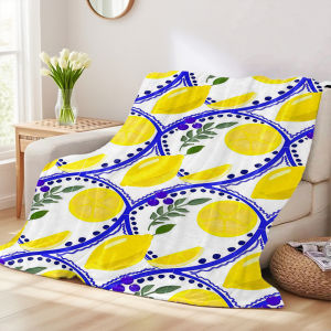 Beast Kingdom | Lemon Blue Ornament Warm And Soft Halloween And Christmas Sofa Decoration Gift With Flannel Blanket