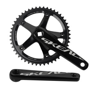 SKEACE BMX Crankset 48T Aluminum Alloy Fixed Gear Crank 144BCD Single Speed Fix Gear 165mm Bike Bicyle Chainwheel BMX Crank