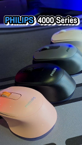 Philips Wireless Mouse เมาส์บลูทูธ เมาส์ไร้สาย 2.4G Duo Mouse เชื่อมต่อไว ใช้งานลื่น รุ่น SPK7448
