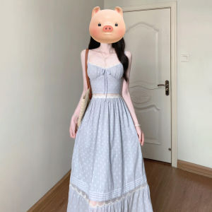 Y6Y | Flared Lace Polka Dot Dress