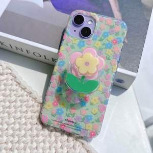 (มี16)พร้อมส่งในไทย🌸 R1874 ดอกไม้+ไอริงดอกไม้หมุน เคสลายมินิมอล เคสลายน่ารัก  เคสไอโฟน สำหรับ i13-16Promax
