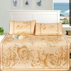 TERBARU Matras Alas Kasur Queen Set Sarung Bantal Bahan Lembut Adem & Sejuk Ukuran 160x200 cm Pelindung kasur Motif Bunga Elegan Dengan Karet Kekinian -  Sprei Set Besar Kasur No 2 Aesthetic Tikar tidur Kualitas Premium Mewah Termurah Terlaris Import
