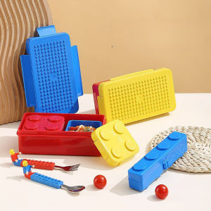 Lunch Box for Kids Leak Proof Cute Bento Snack Box for Adults and Kids with Cutlery Microwave Safe Food Storage Containers