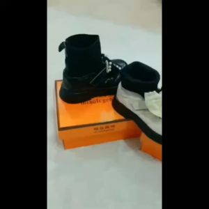 (LOLI-JKT) SP-355 SEPATU BOOTS ANAK RAJUT PITA MUTIARA SIZE 21-36