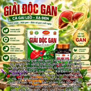 GIẢI ĐỘC GAN CAO CẤP 60 VIÊN – HỖ TRỢ CHĂM SÓC CHỨC NĂNG GAN TIỆN DÙNG HẰNG NGÀY