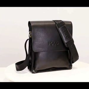 POLO Classic Men Bag PU Leather Messenger Shoulder Man Bag Office Casual Fashion OOTD