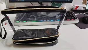 Double-Layer Large-Capacity Transparent Toiletry Bag | Multifunctional Wet-Dry Separation Cosmetic Storage Pouch