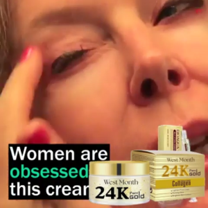 West&Month 24k Pure Gold Collagen Face Cream 50ml Lightens Fine Lines Firms And Anti-Wrinkle Cream