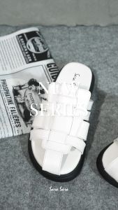 Sara Sara NATASHA Sandal Slop Wanita Kekinian Sendal Slide Cewek Slip On Sol Flatform Anyaman