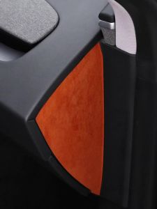 ALCANTARA | Miếng Dán Trang Trí Bên Hông Bảng Điều Khiển Alcantara Cho Tesla Model 3 2018- Model Y Juniper Highland Phụ Kiện Nội Thất Ô Tô Da Lộn Da Lộn Màu cam/Đen/Đỏ/Xanh lá/Xám