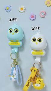 Home Decoration Bird Blink Hook Creative Key Hooks Free Punching Animals Wall Hanging Clothes Hook