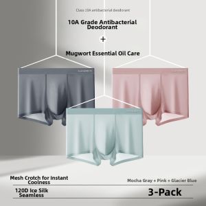 Nanjiren | Cool Ice Silk Comfort Breathable Seamless Mens Underwear