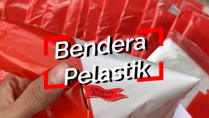 BENDERA PLASTIK MERAH PUTIH
