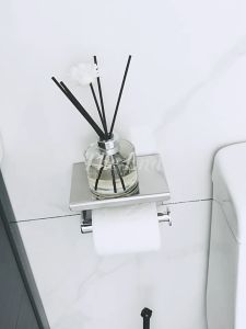 304 Stainless Steel Toilet Paper Holder Bathroom Accessories Wall Mounted Bathroom Kitchen Roll Paper Rack Tissue Towel