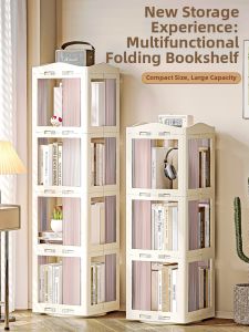 POSHU | Rotating Foldable Storage Display Shelf