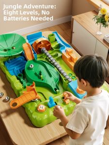 BABYSHOME | Educational Jungle Adventure Ball Track Toy