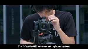 BOYA BY-XM6 / BY-XM6-S1 / BY-XM6-S2 2.4GHz Dual Channel Ultra-Compact Wireless Microphone Vlog Mic OLED Display Real-time Monitoring for DSLR Camera Smartphone PC Live Streaming Interview S1 S2