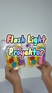 Mainan Anak Senter Proyektor 3 Piringan Mainan Edukasi