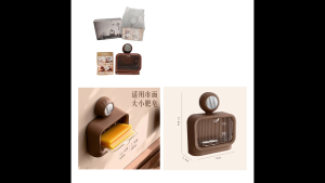 Suction Cup Soap Holder Wall Mounted Drain Soap Box