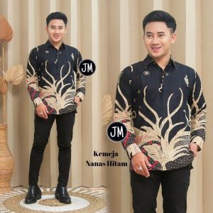 BISA COD Tunic Coupel Seragam Batik Kantor Baju Pria Wanita Dewasa