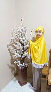 Mukena Anak Perempuan Pita Terbaru Perlengkapan Sholat Anak anak 1-10 Tahun Variasi Renda Bahan Adem