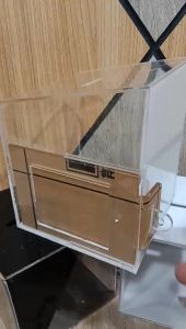 KOTAK AMAL UKURAN 10 X 10 X 10 CM BAHAN AKRILIK UNTUK CELENGAN YAYASAN MASJID DAN SEKOLAH PESANTREN