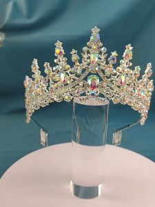 Baroque Elegant Crystal Crown For Wedding Evening Party Handband Bohemian Crown