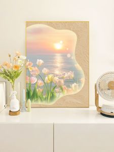 Modern Minimalist Living Room Bedroom Sofa Background Wall Art Painting Seaside Landscape Nordic Style Decorative Canvas Print